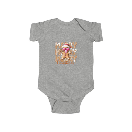 Gingerbread Merry Christmas Baby Onesie