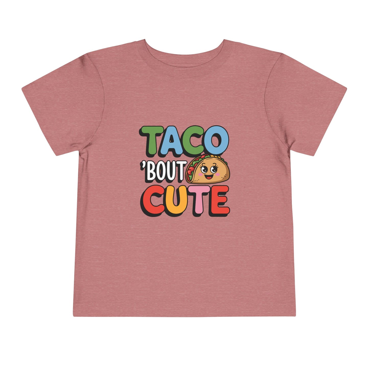 Taco 'Bout Cute Toddler Tee - Kawaii Taco Graphic