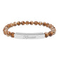 Receive Natural Stone Stretch Bar Bracelet — Engraved Mindfulness Manifesting Bead Bracelet