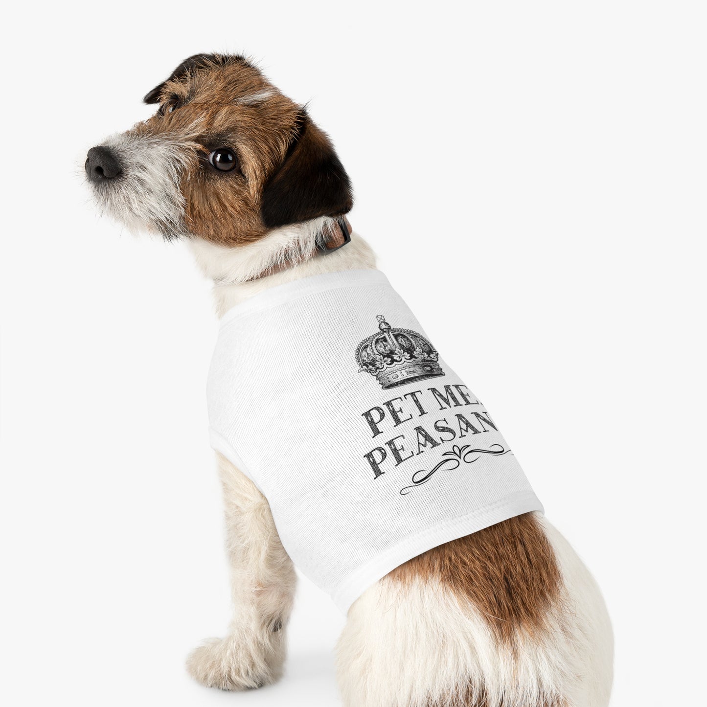 Crown Dog Shirt — "Pet Me, Peasant"