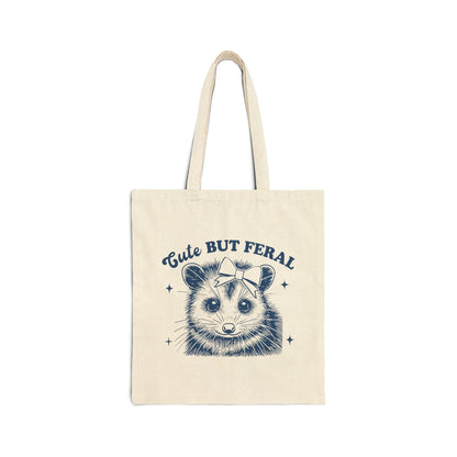 Cute But Feral Possum Tote Bag