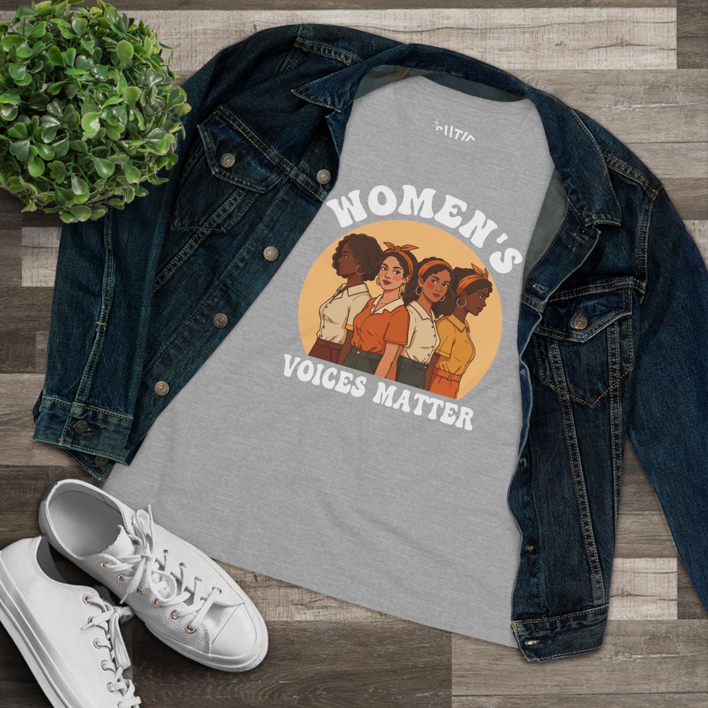 Women's Voices Matter Cotton Tee - Empowering Women, Feminist Shirt, Gift for Her, Casual Wear, Conscious Clothing, Social Justice Tee