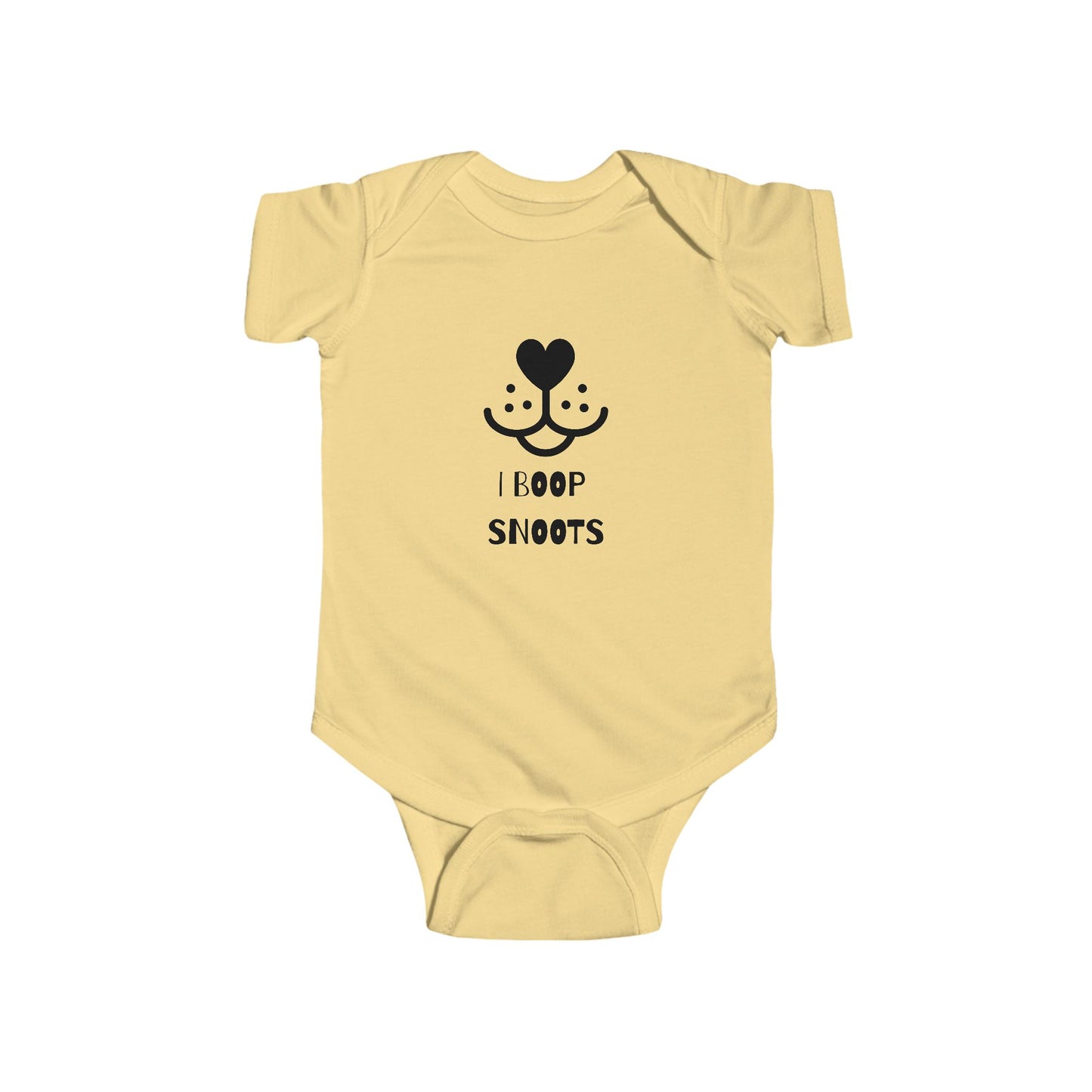"I Boop Snoots" Cute Baby Bodysuit Design, Infant Clothing, Baby Shower Gift, Funny Baby Outfit, Newborn Gift, Animal Lover Apparel