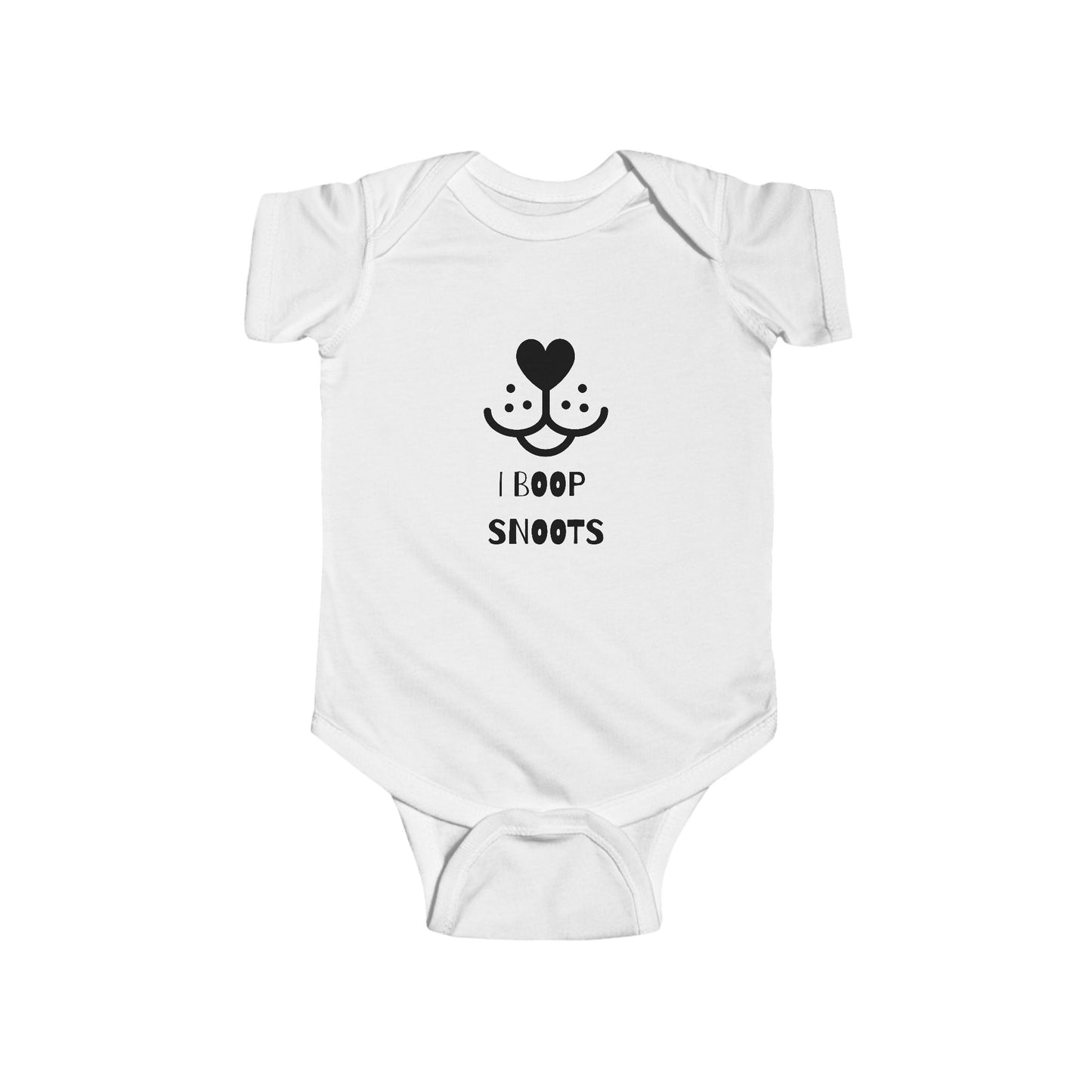 "I Boop Snoots" Cute Baby Bodysuit Design, Infant Clothing, Baby Shower Gift, Funny Baby Outfit, Newborn Gift, Animal Lover Apparel