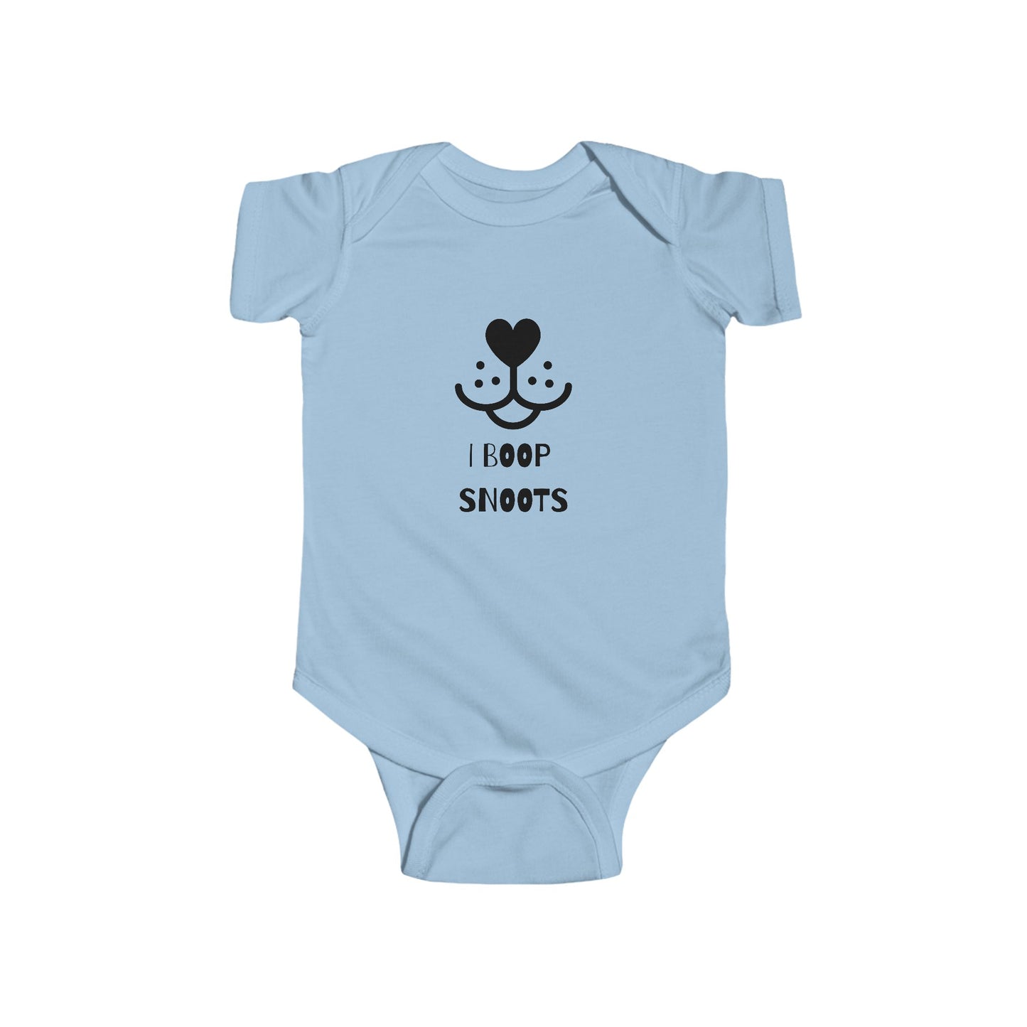 "I Boop Snoots" Cute Baby Bodysuit Design, Infant Clothing, Baby Shower Gift, Funny Baby Outfit, Newborn Gift, Animal Lover Apparel