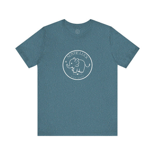 Signature Auntie Luck Gift Shop Logo Elephant Women's Tee