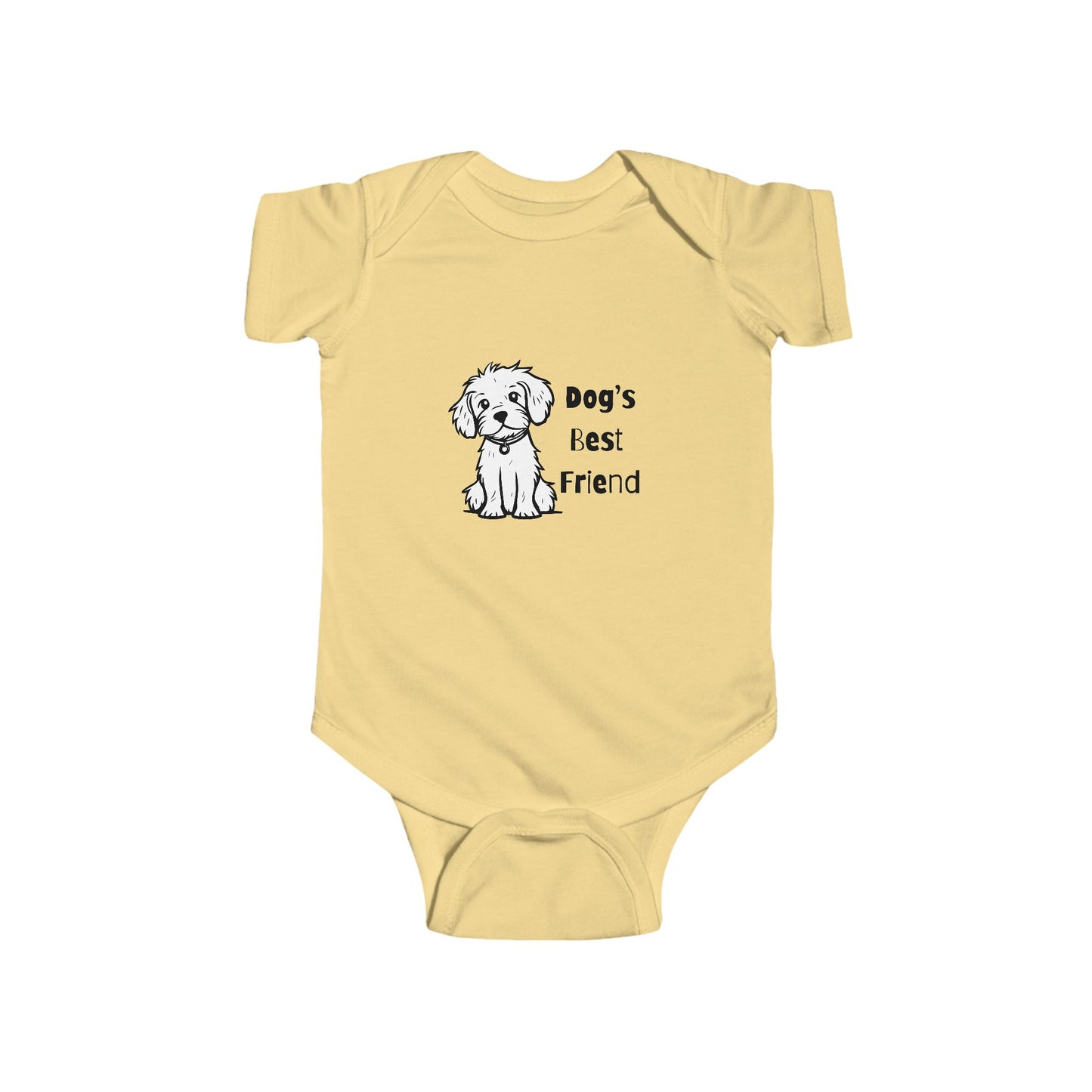 Dog's Best Friend Infant Bodysuit - Cute Baby Outfit, Newborn Apparel, Pet Lover Gift, Baby Shower Present, Dog Lover Clothing