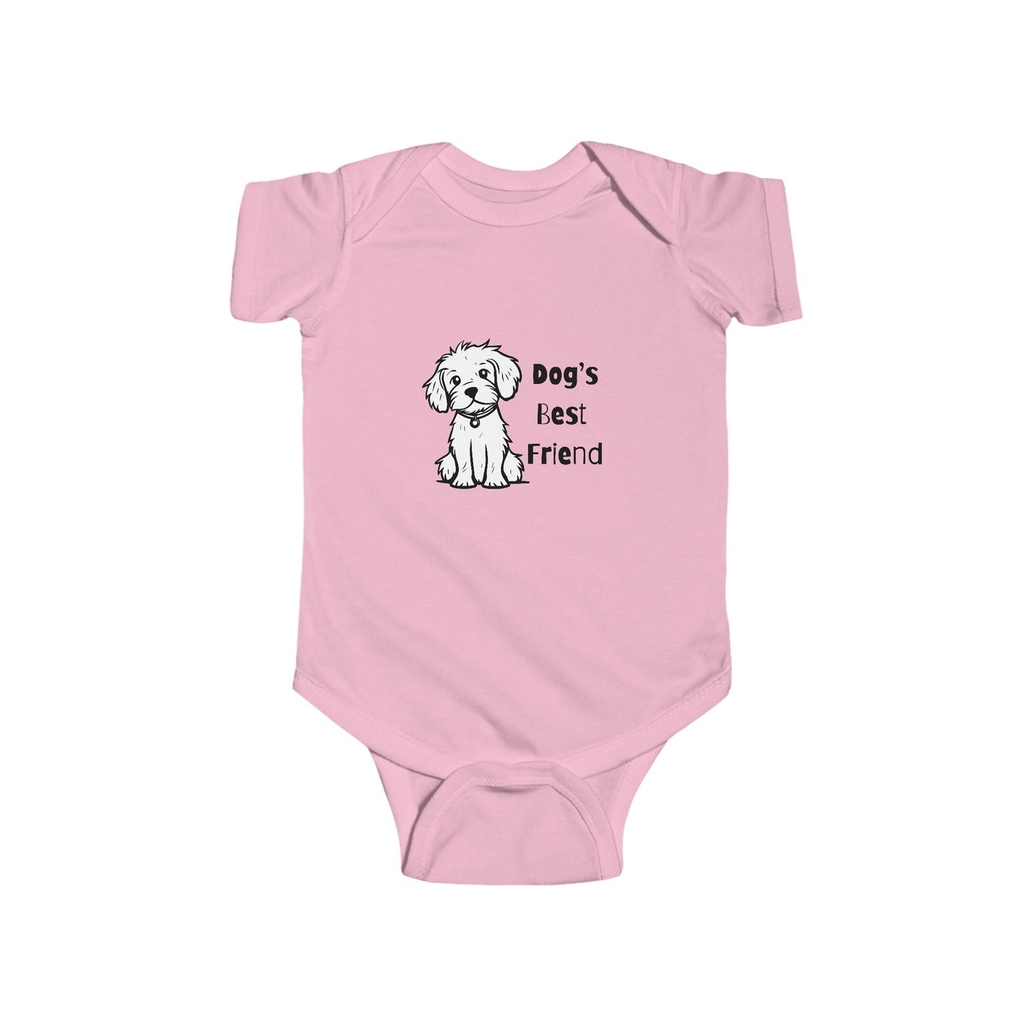 Dog's Best Friend Infant Bodysuit - Cute Baby Outfit, Newborn Apparel, Pet Lover Gift, Baby Shower Present, Dog Lover Clothing