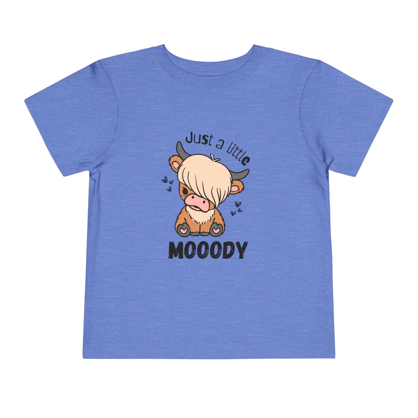 Emo Cow Toddler Tee - "Just a Little Mooody"