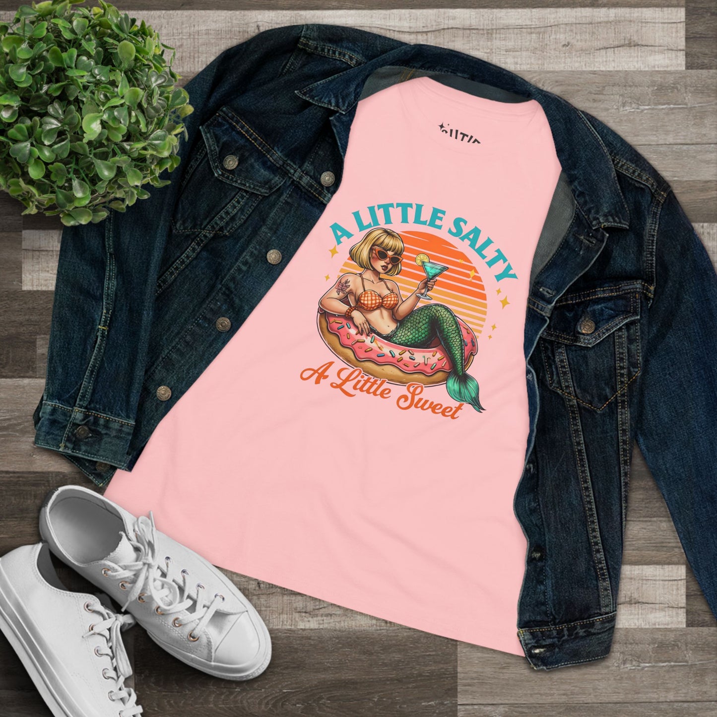 Salty Sweet Sexy Mermaid Women's Tee - Graphic Beach Lover Gift