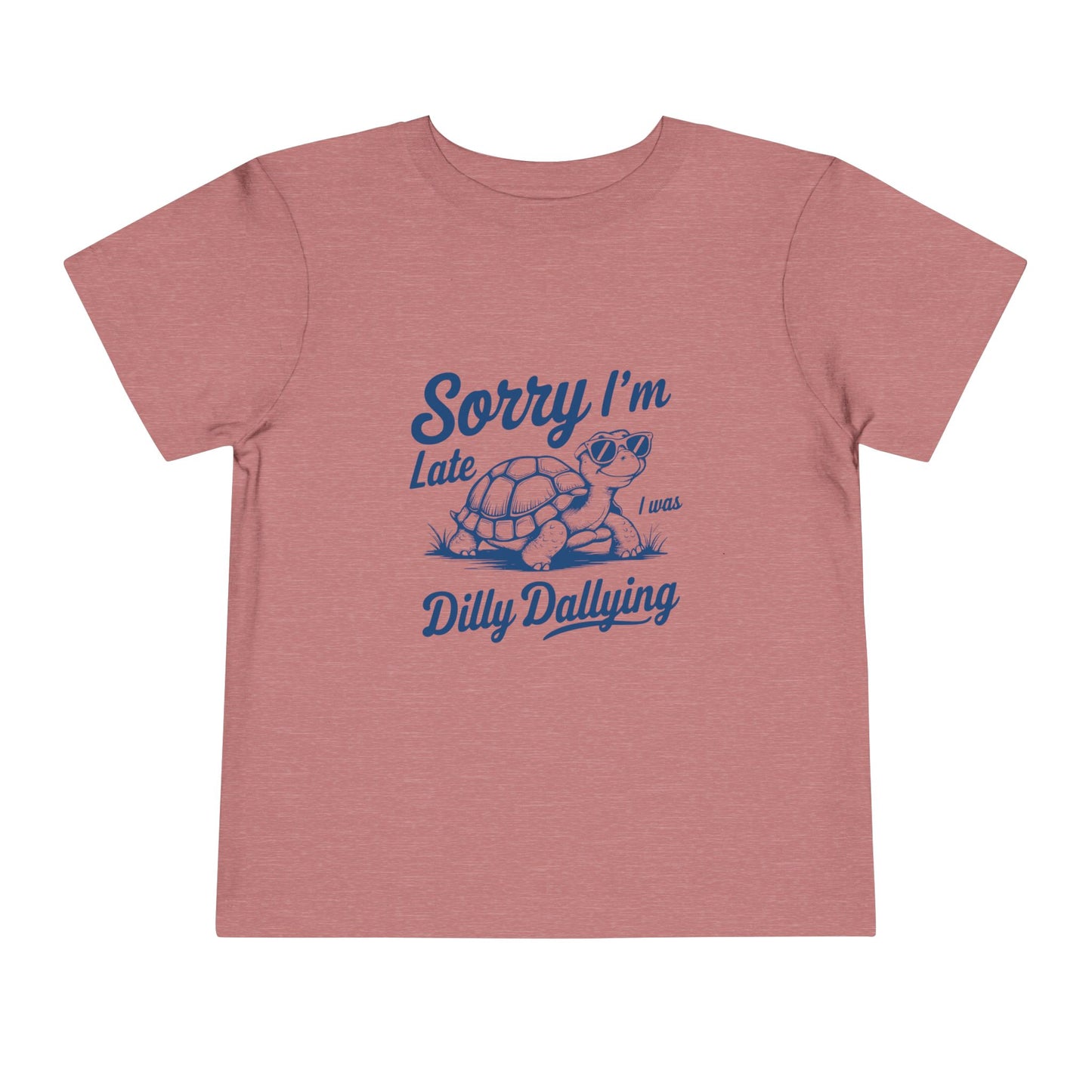 Sorry I'm Late Toddler Tee - Turtle Graphic