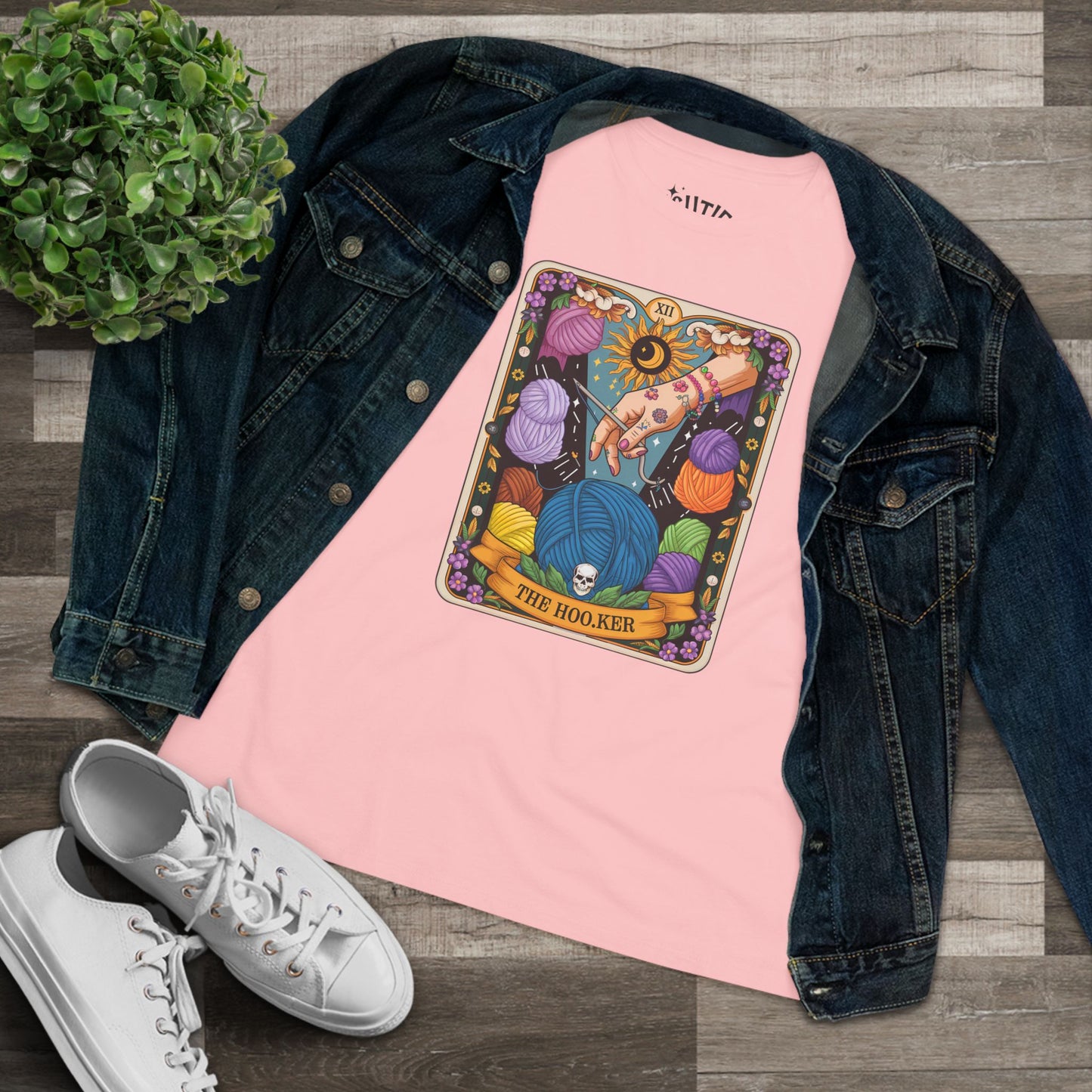Crochet Tee - The Hooker Tarot Card Shirt