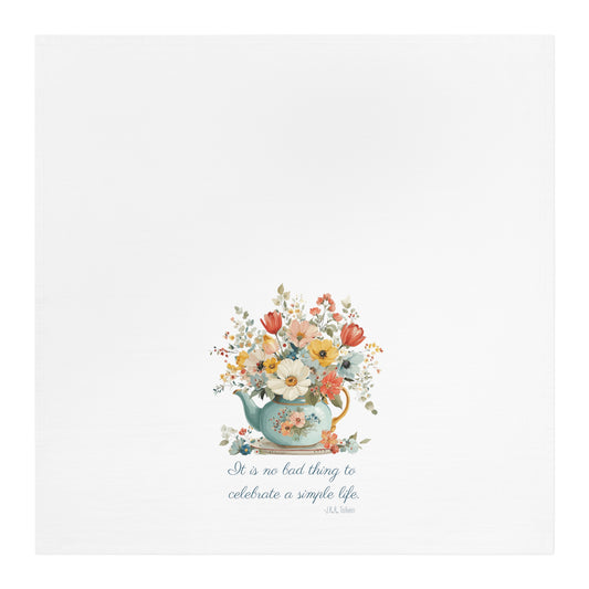 Cottagecore Teapot Tea Towel