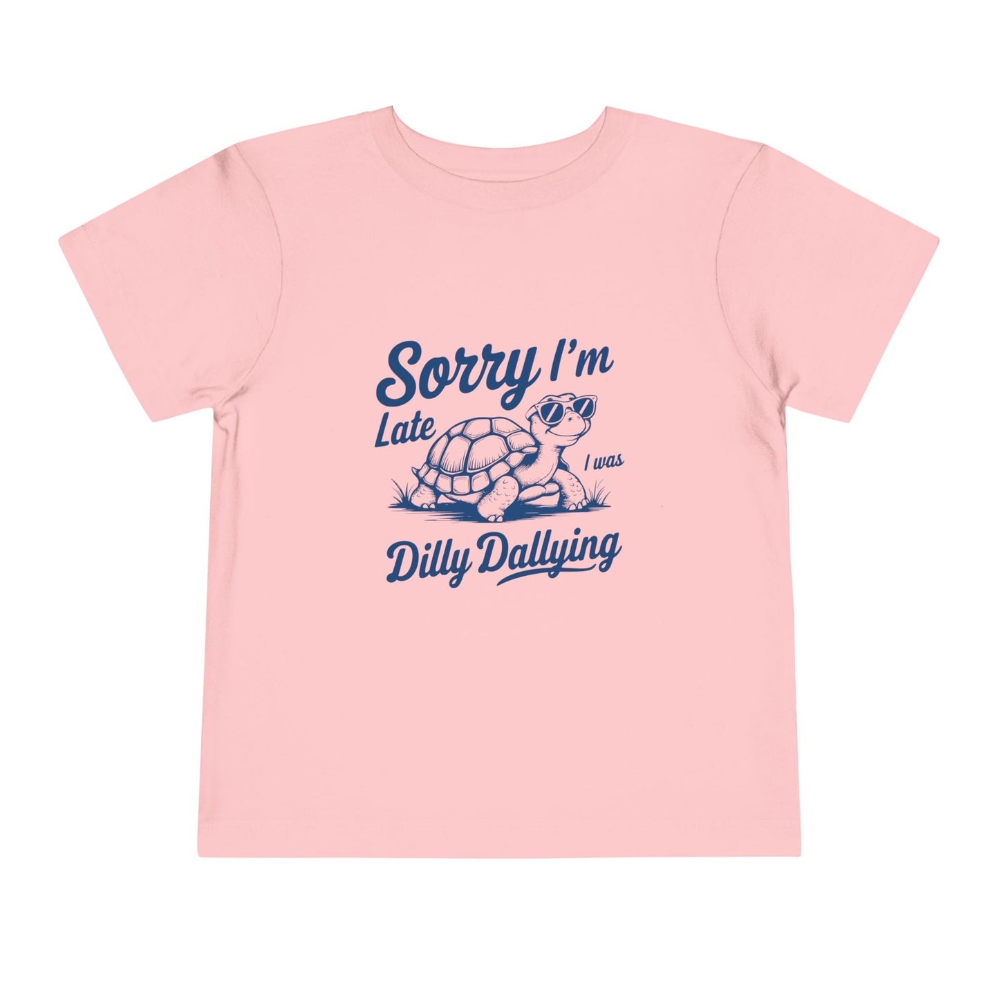 Sorry I'm Late Toddler Tee - Turtle Graphic