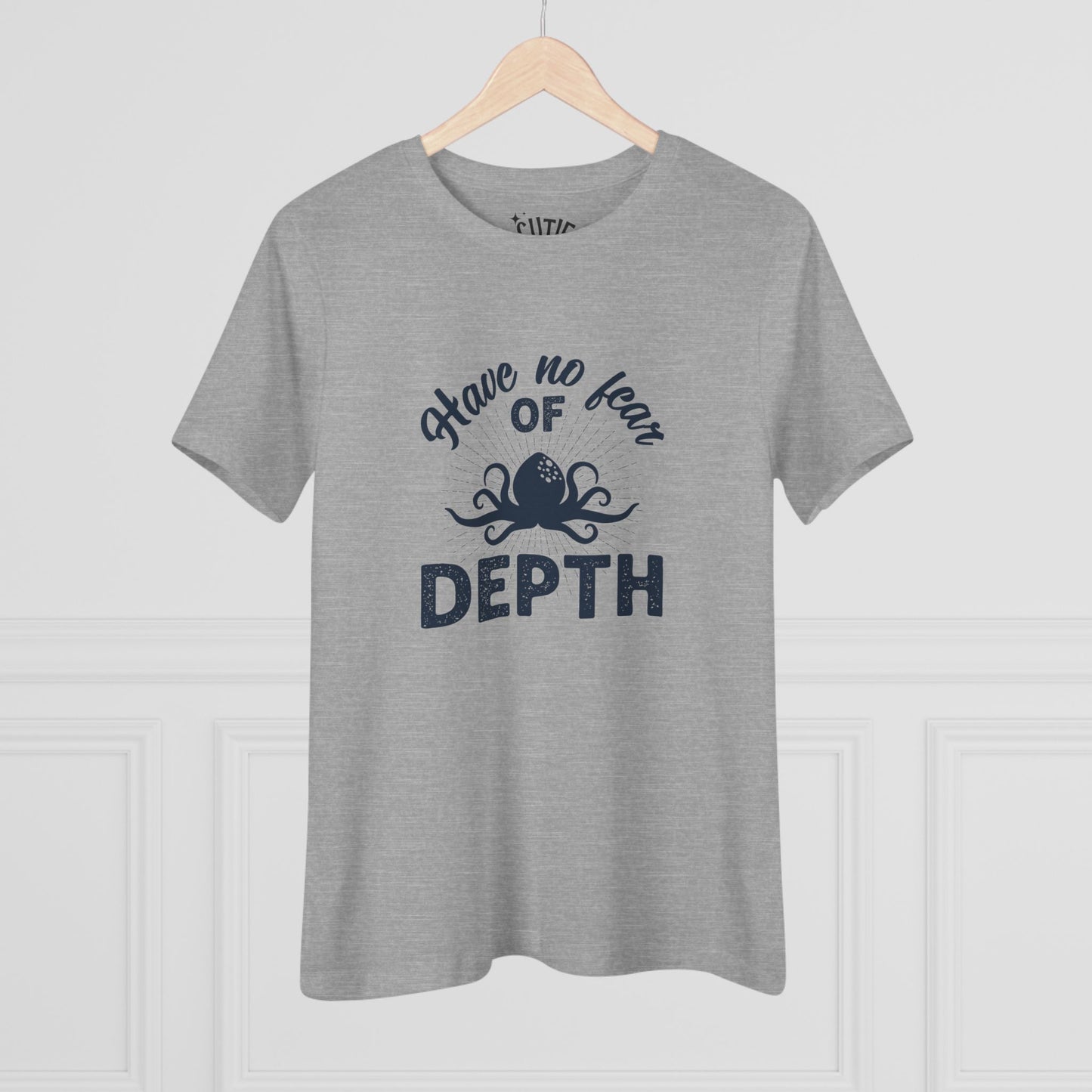 Octopus Women's Cotton Tee, Motivational Graphic T-Shirt for Brave, Strong Women