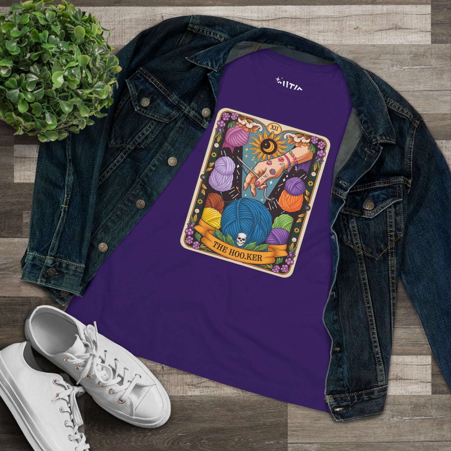 Crochet Tee - The Hooker Tarot Card Shirt