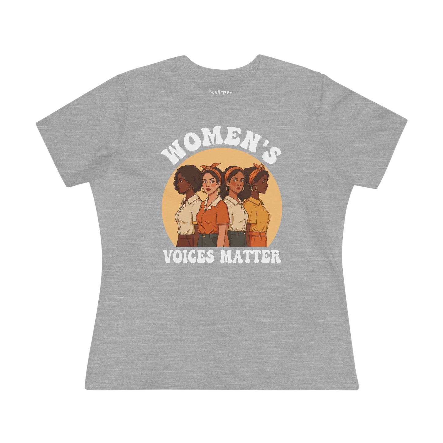 Women's Voices Matter Cotton Tee - Empowering Women, Feminist Shirt, Gift for Her, Casual Wear, Conscious Clothing, Social Justice Tee