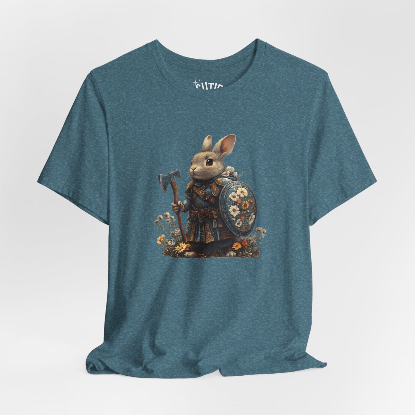 Warrior Rabbit Tee | Perfect for Animal Lovers, Gifts, Casual Wear, the Great Outdoors, and the Adventurous Spirit