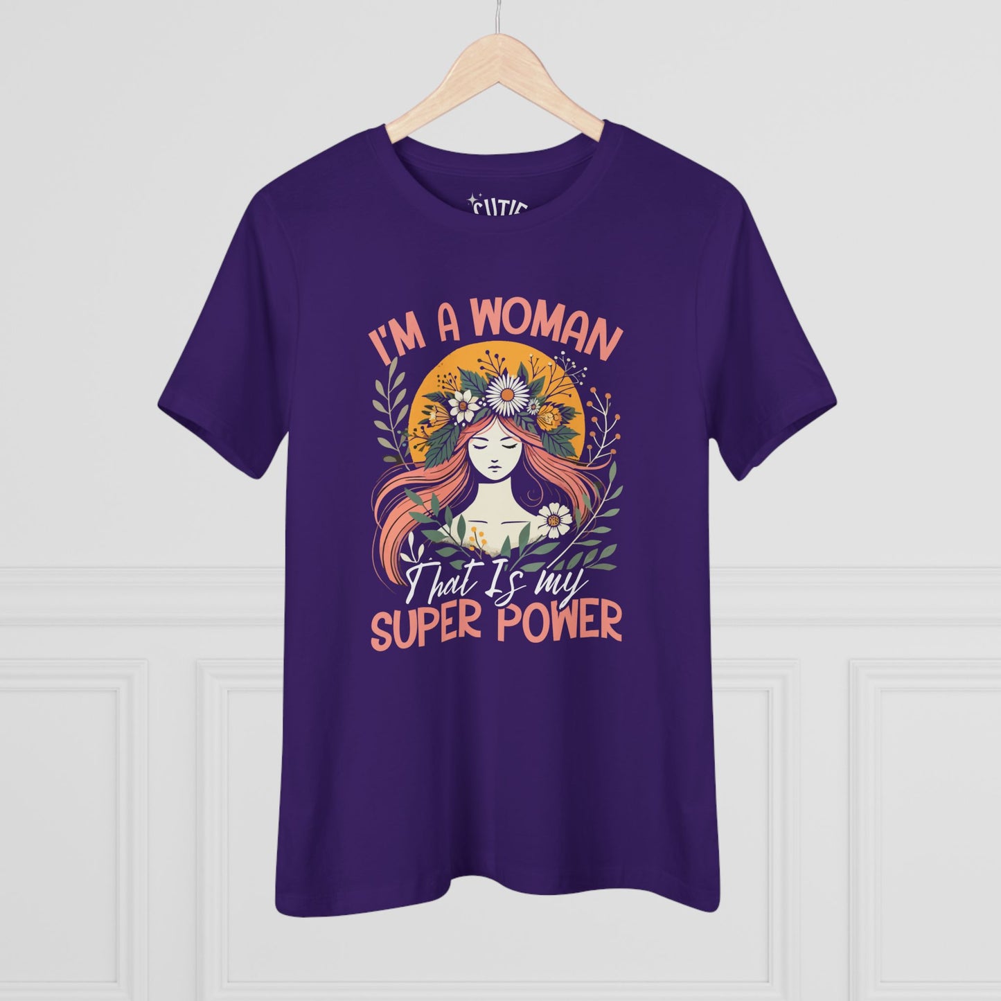 Empowered Women's Cotton Tee - Celebrate Strength, Feminine Power Shirt, Inspiring Gift, Women's Day, Casual Wear, Motivational Tee