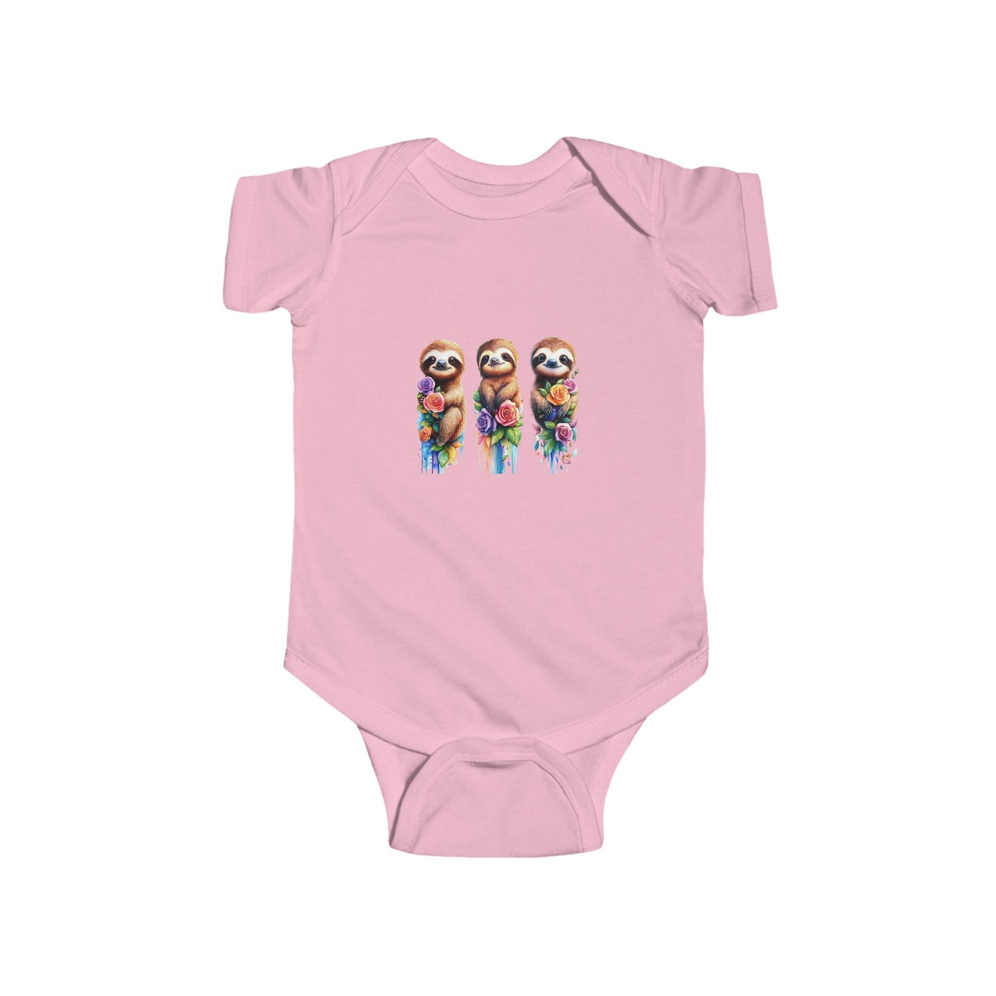 Baby Sloth Watercolor Infant Bodysuit