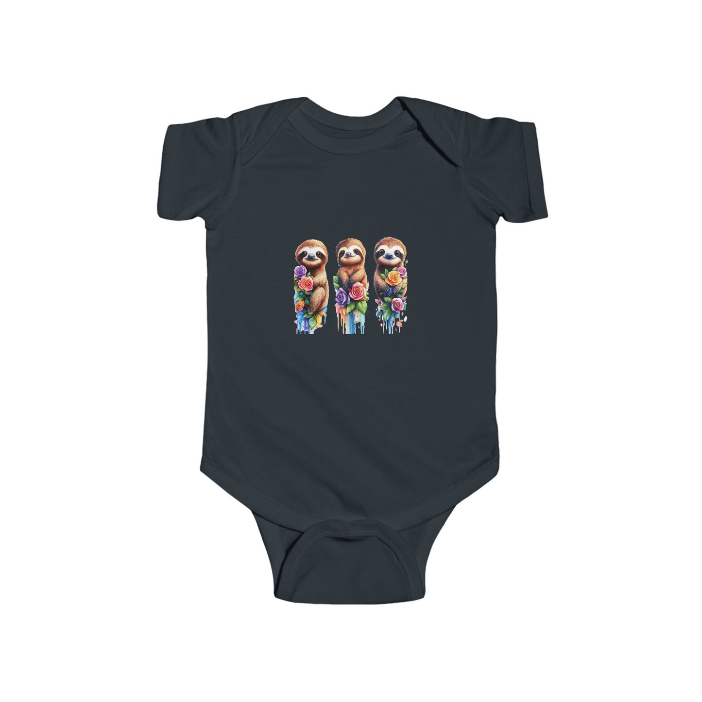 Baby Sloth Watercolor Infant Bodysuit