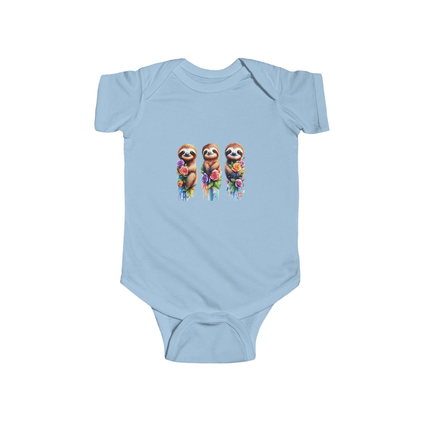 Baby Sloth Watercolor Infant Bodysuit