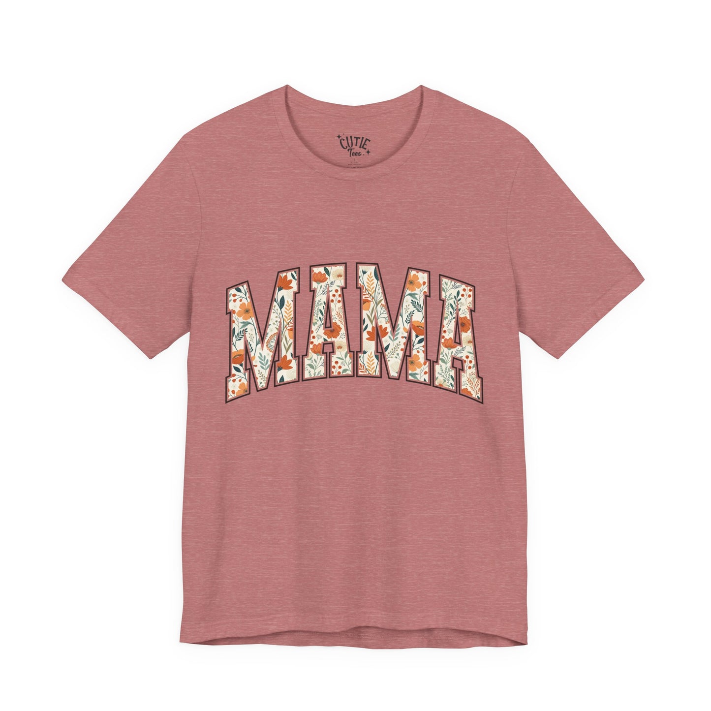 Mama Floral Arch T-Shirt — Floral 'MAMA' Graphic Tee for Moms