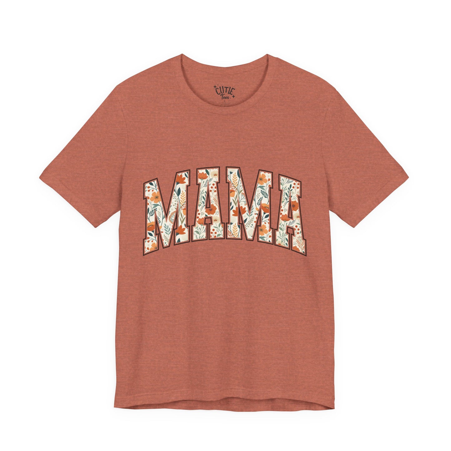 Mama Floral Arch T-Shirt — Floral 'MAMA' Graphic Tee for Moms