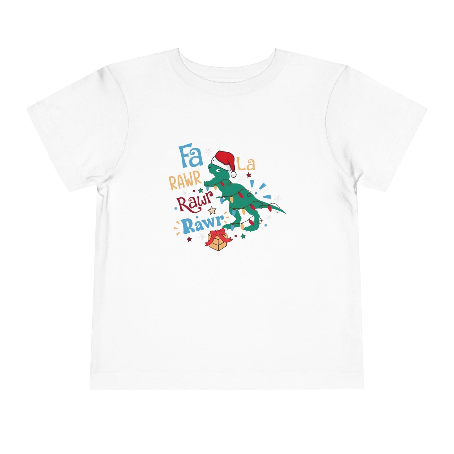 Dinosaur Christmas Toddler Tee, Fun Kids Holiday Shirt, Cute Dino Tee, Toddler Christmas Outfit, Gifts for Little Dinosaurs