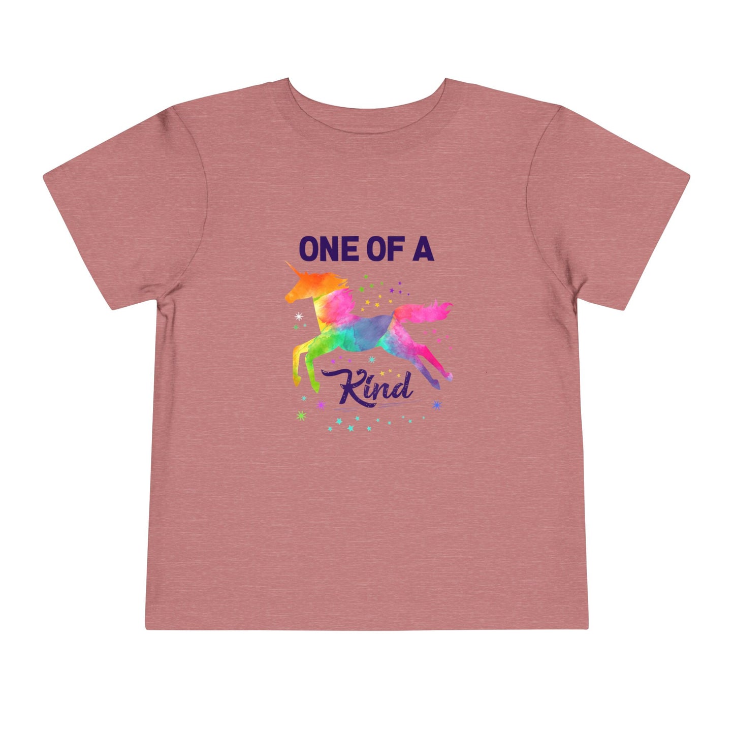 Unicorn Toddler Tee, One of a Kind, Cute Kids Shirt, Birthday Gift, Playwear, Rainbow Apparel