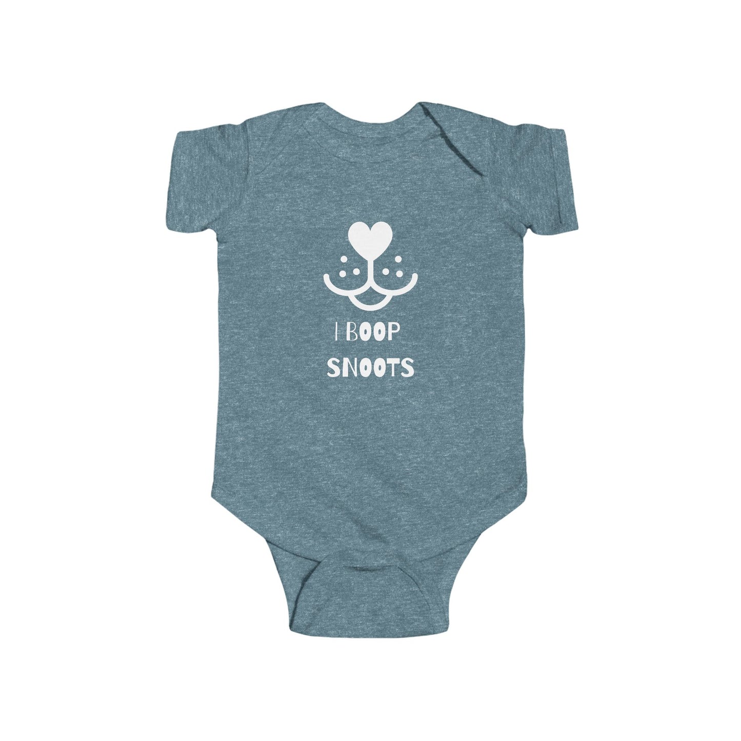 "I Boop Snoots" Cute Baby Bodysuit Design, Infant Clothing, Baby Shower Gift, Funny Baby Outfit, Newborn Gift, Animal Lover Apparel