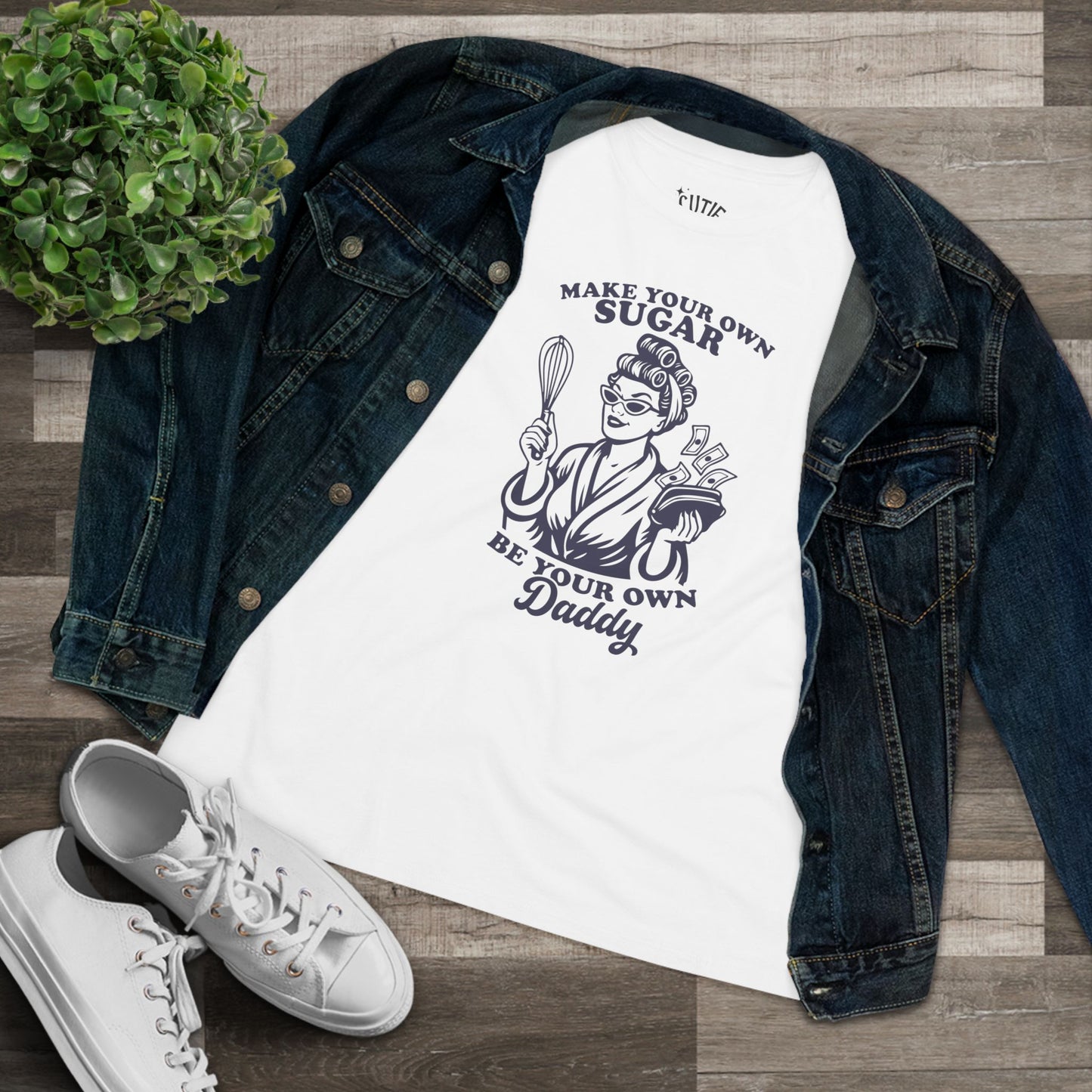 Retro Woman Sugar Daddy Tee - Strong Women Graphic Tee