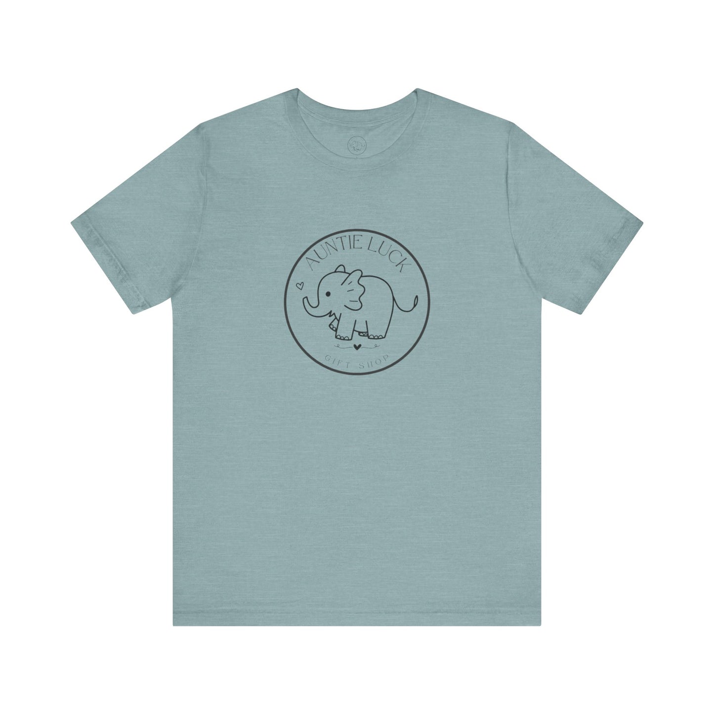 Signature Auntie Luck Gift Shop Logo Elephant Women's Tee