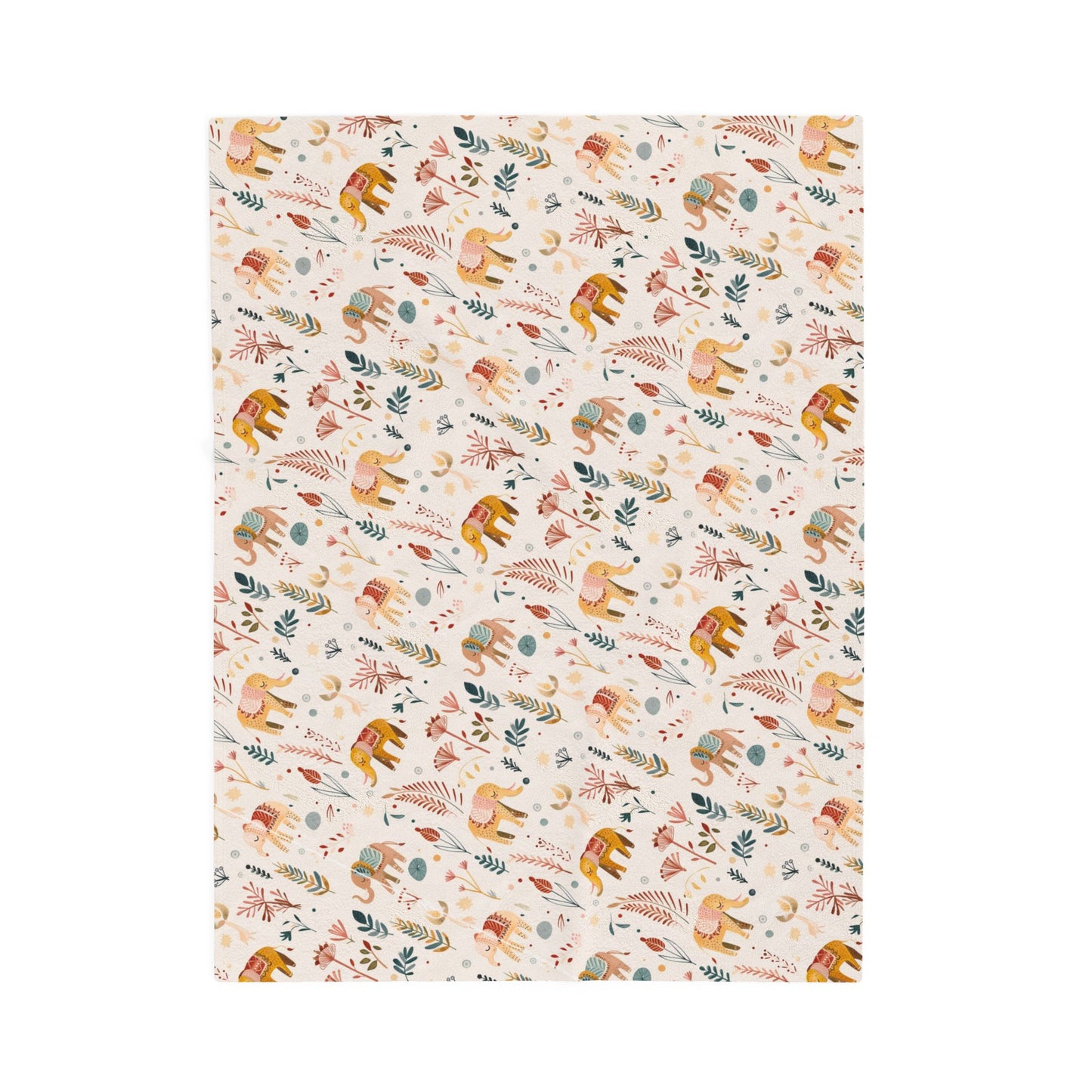 Boho Elephant Baby Blanket