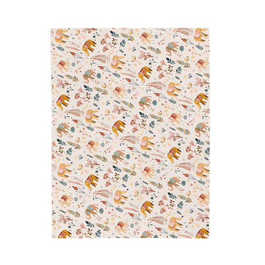 Boho Elephant Baby Blanket