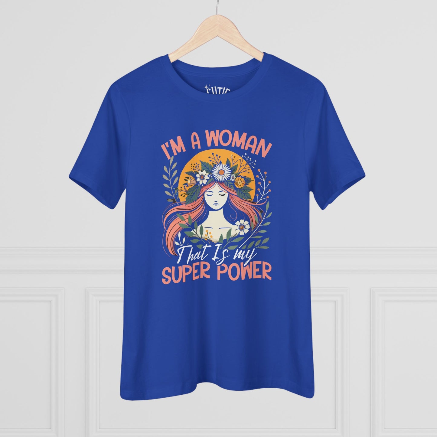 Empowered Women's Cotton Tee - Celebrate Strength, Feminine Power Shirt, Inspiring Gift, Women's Day, Casual Wear, Motivational Tee