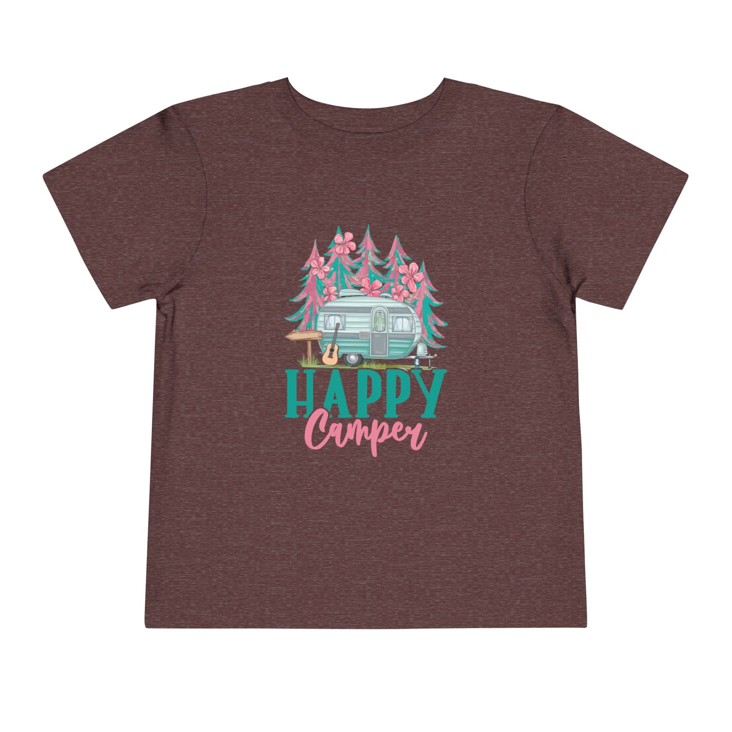 Happy Camper Toddler T-Shirt | Cute Camping Tee, Kids Outdoor Clothing, Summer Adventure Outfit, Gift for Little Explorers, Family