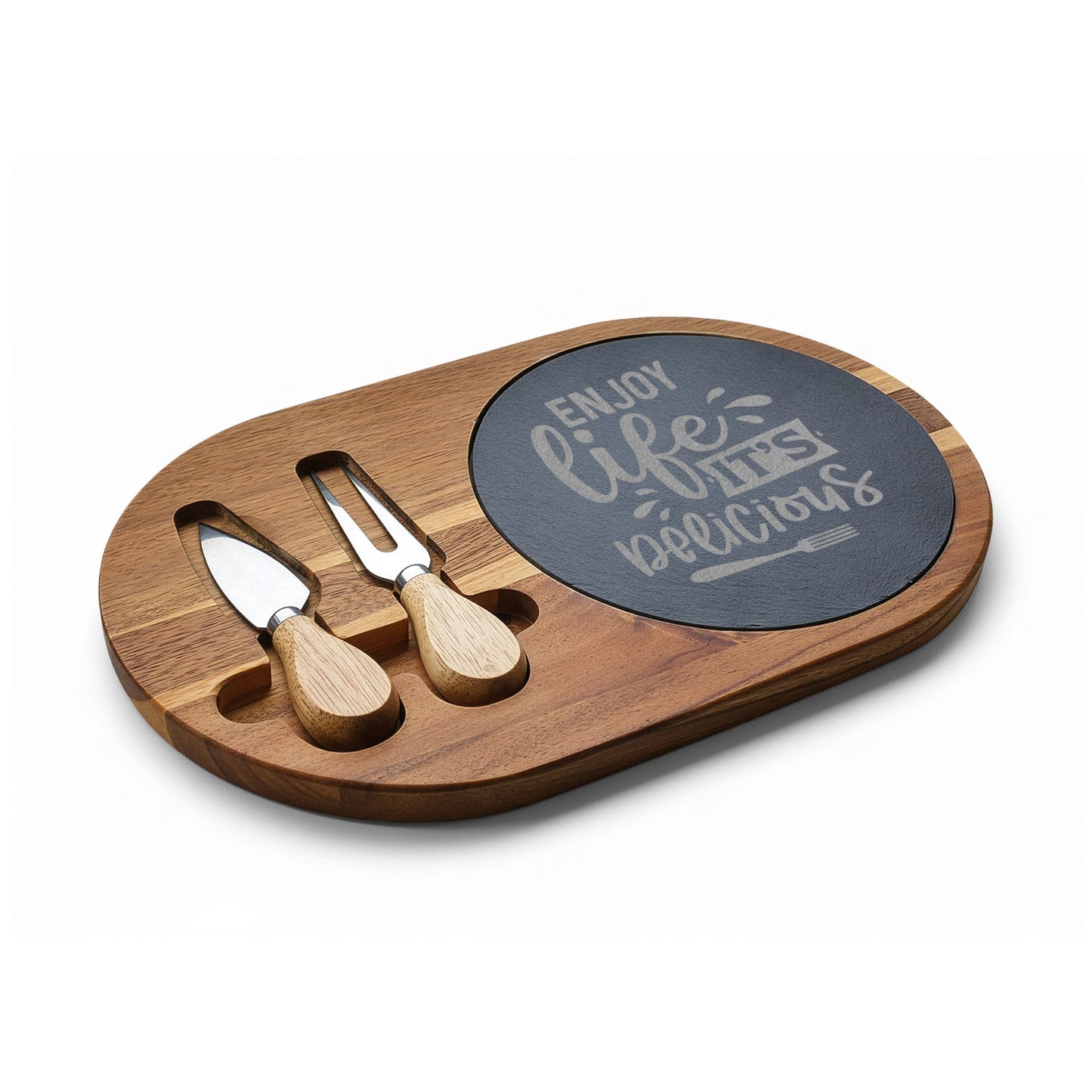 Engraved Charcuterie Board - Enjoy Life, It's Delicious!