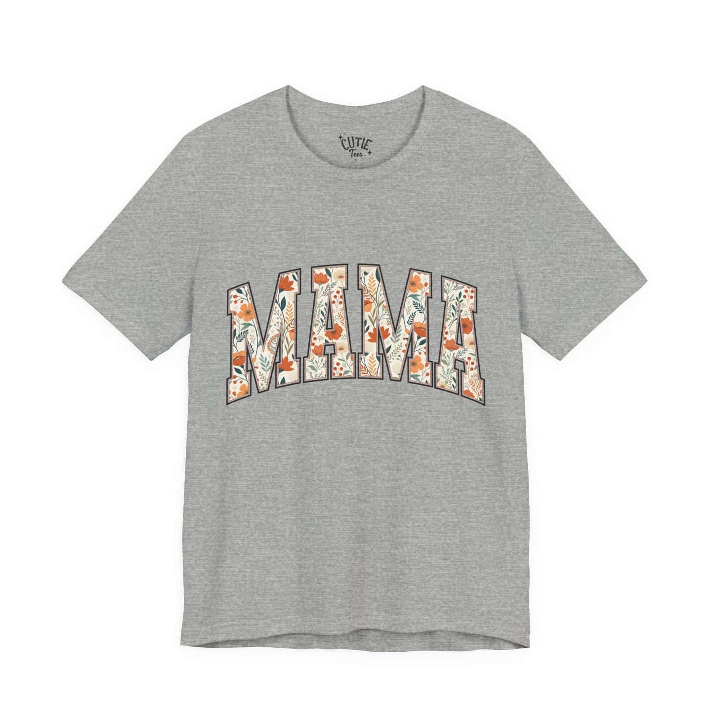 Mama Floral Arch T-Shirt — Floral 'MAMA' Graphic Tee for Moms