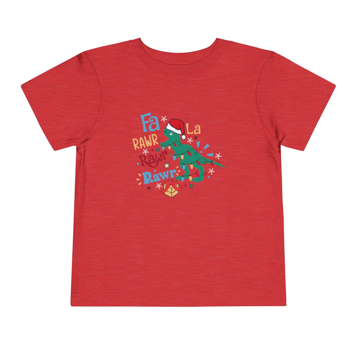Dinosaur Christmas Toddler Tee, Fun Kids Holiday Shirt, Cute Dino Tee, Toddler Christmas Outfit, Gifts for Little Dinosaurs