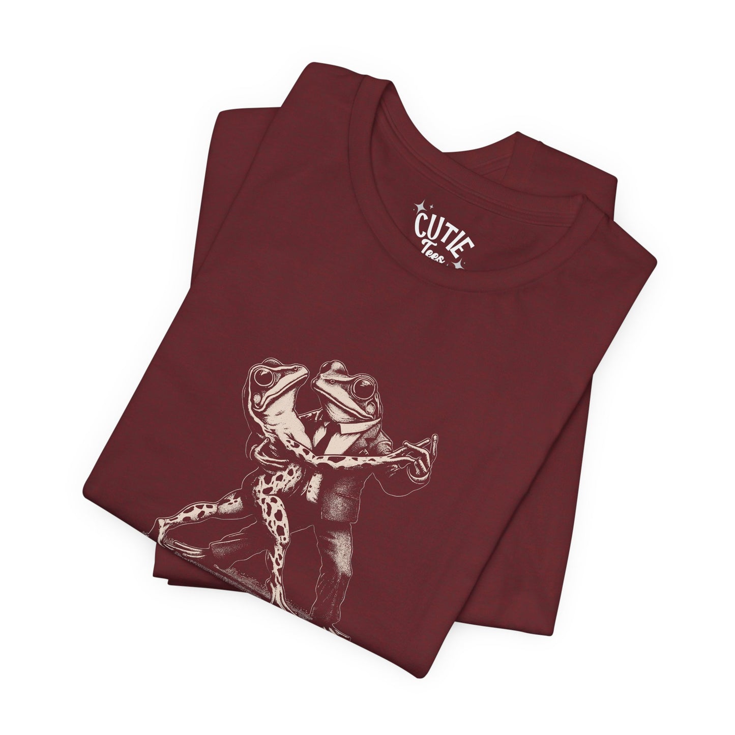 Frog Tango Graphic Tee, Casual Wear, Unisex Clothing, Unique Gift, Everyday Essentials, Perfect for Parties