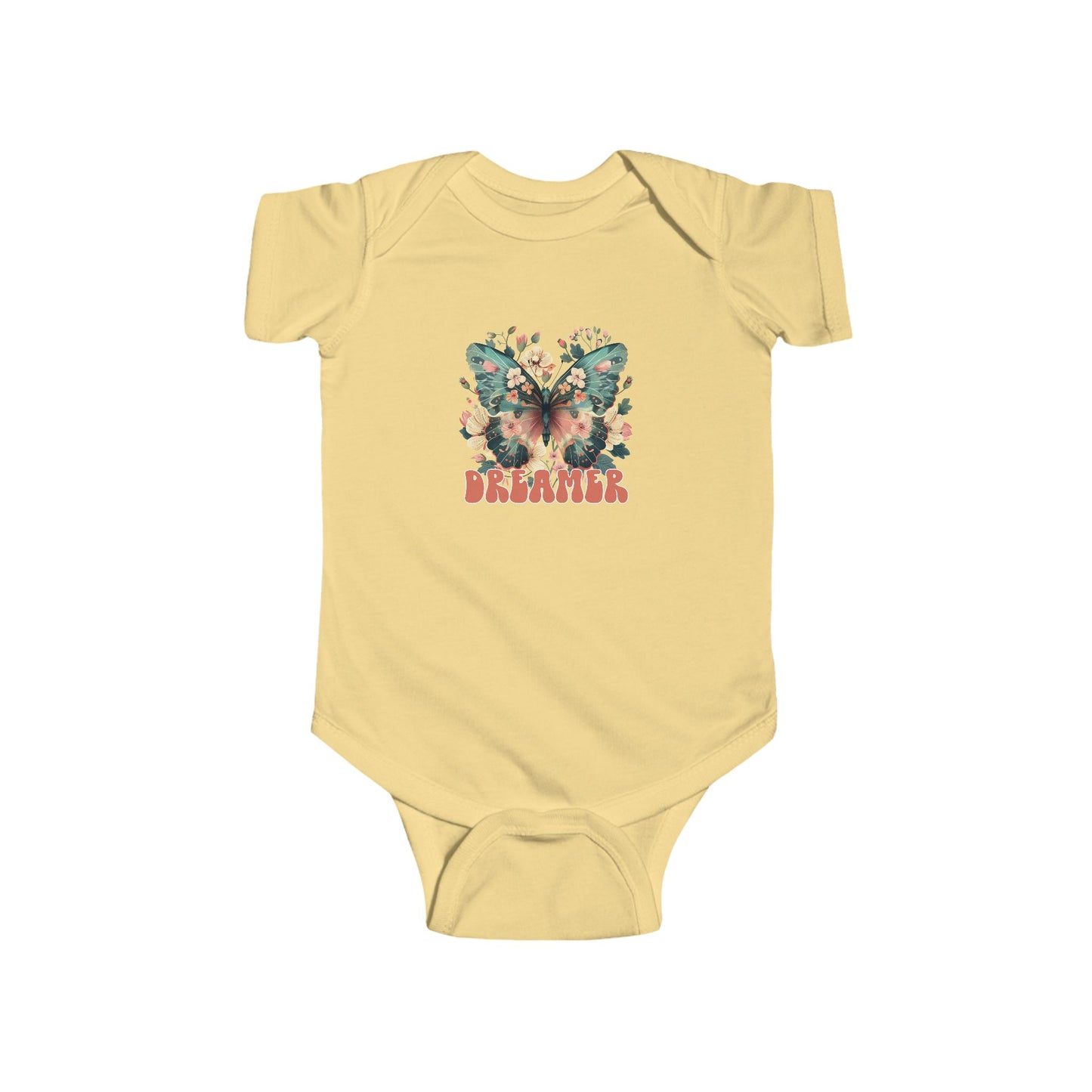Butterfly Dreamer Infant Bodysuit, Cute Baby Outfit, Newborn Gift, Baby Shower Present, Everyday Wear, Spring Fashion