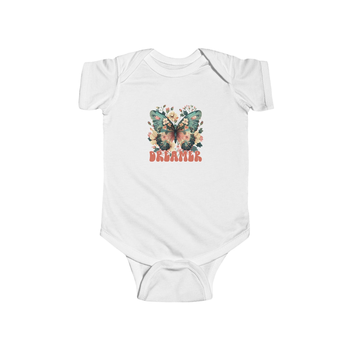 Butterfly Dreamer Infant Bodysuit, Cute Baby Outfit, Newborn Gift, Baby Shower Present, Everyday Wear, Spring Fashion