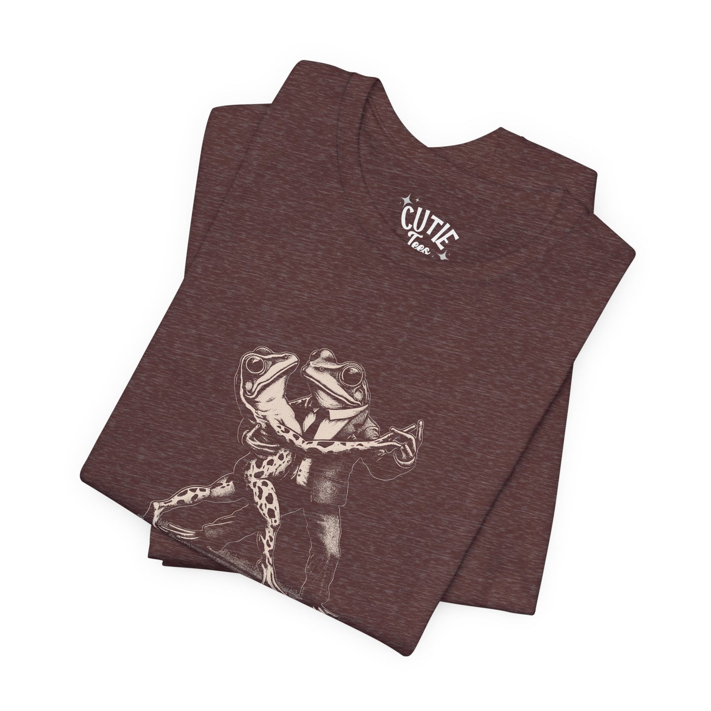 Frog Tango Graphic Tee, Casual Wear, Unisex Clothing, Unique Gift, Everyday Essentials, Perfect for Parties