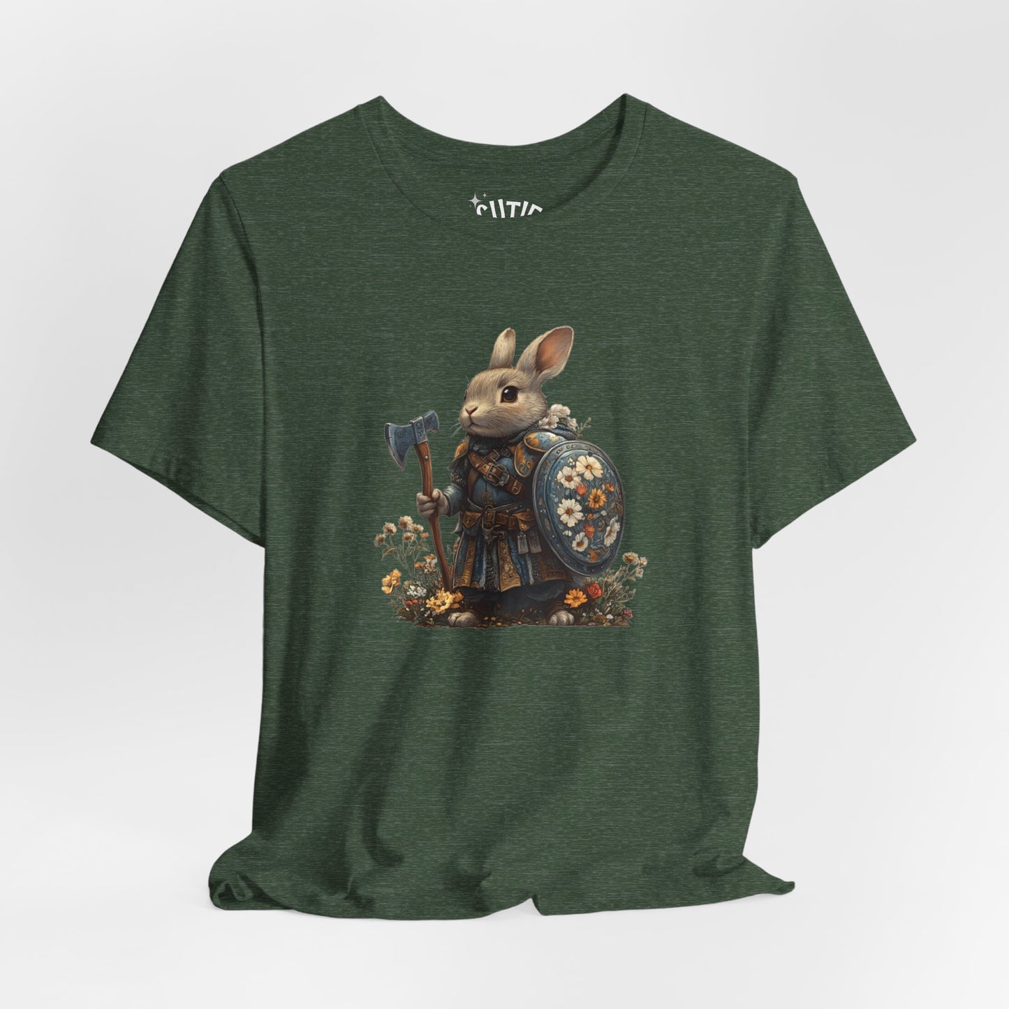 Warrior Rabbit Tee | Perfect for Animal Lovers, Gifts, Casual Wear, the Great Outdoors, and the Adventurous Spirit