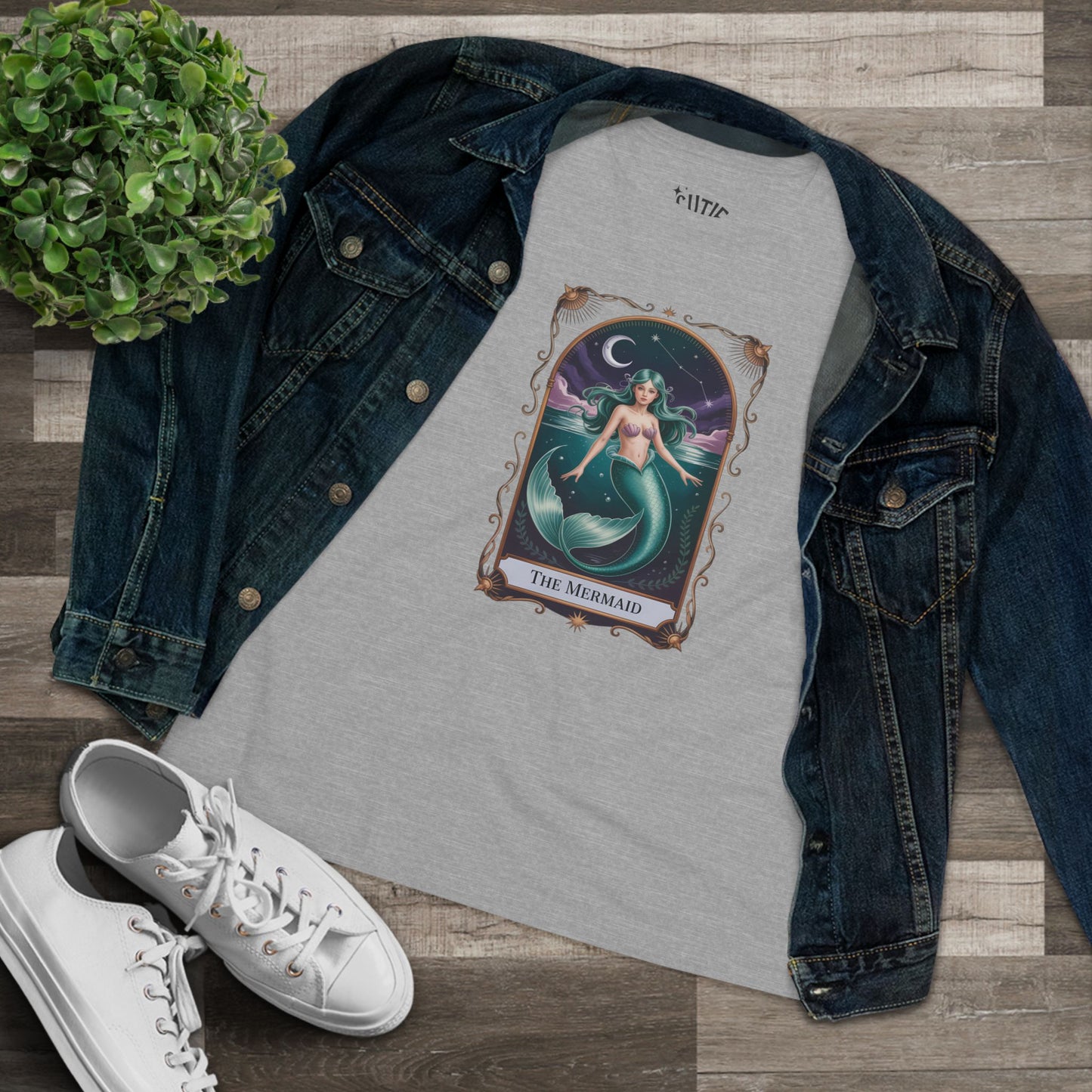 Mermaid Tarot Card Shirt, Women's Tee
