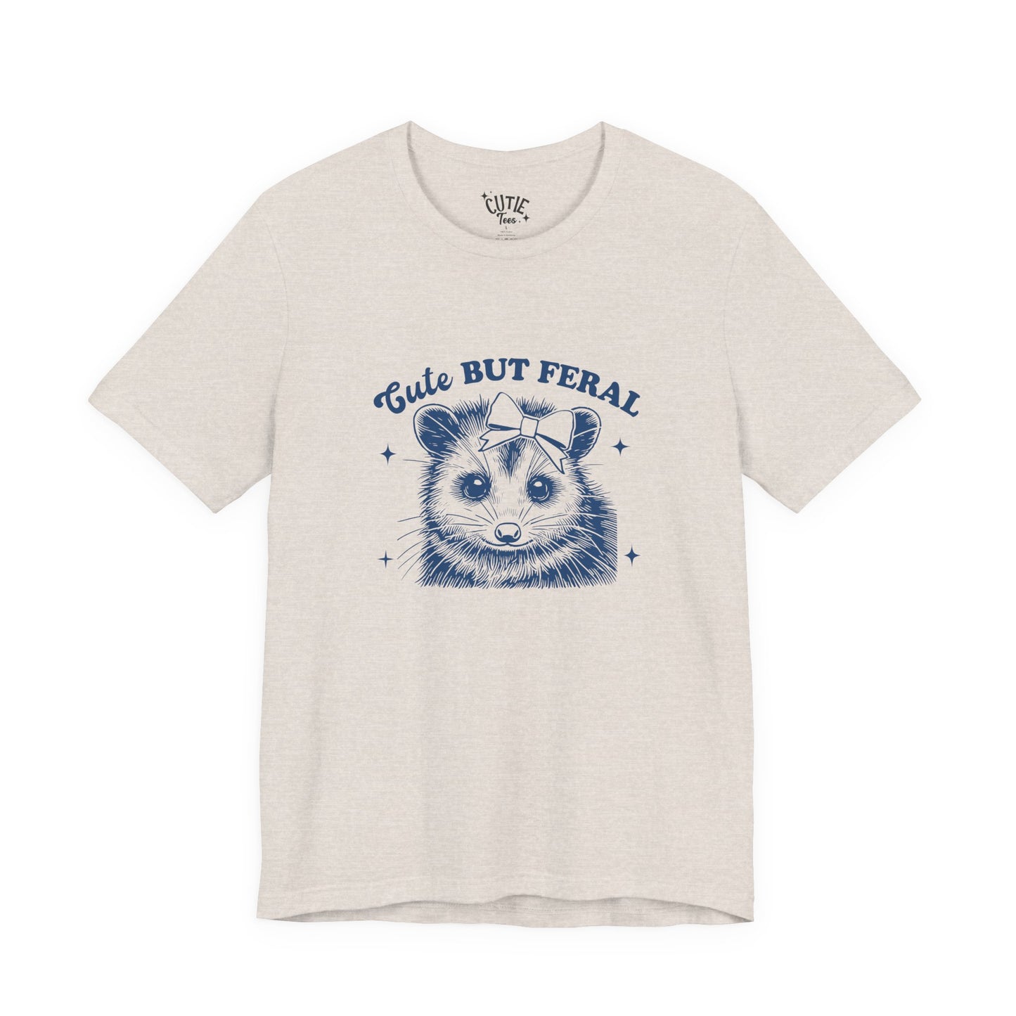 Cute But Feral Tee - Retro Possum