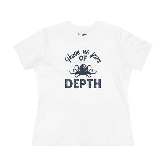 Octopus Women's Cotton Tee, Motivational Graphic T-Shirt for Brave, Strong Women
