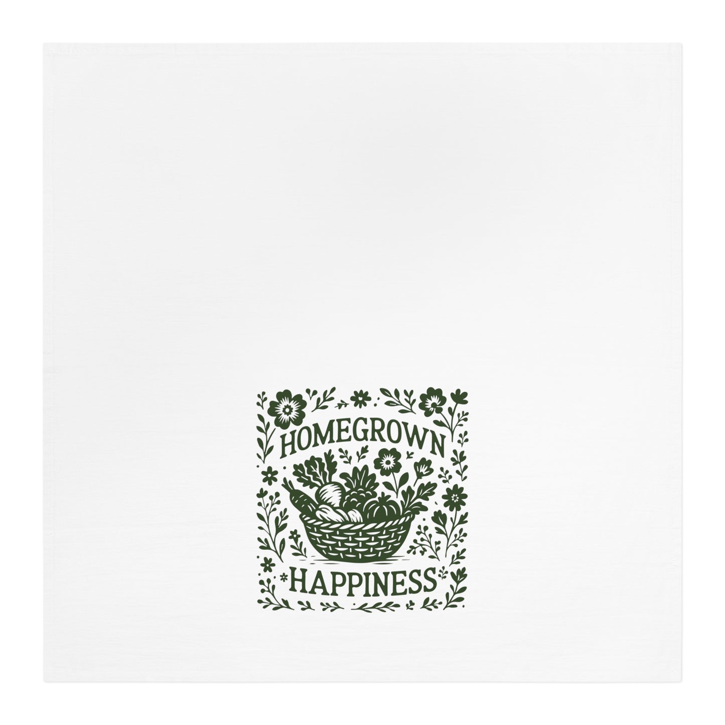 Farmhouse Tea Towel - Homegrown Happiness Gift for Gardeners