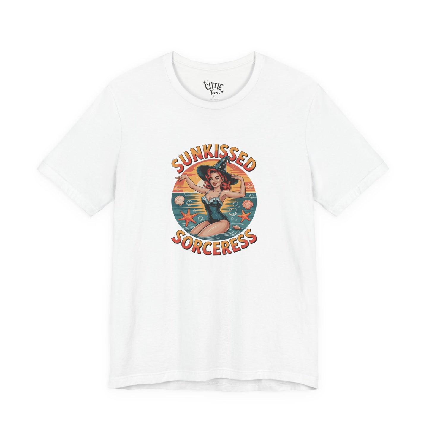 Sunkissed Sorceress Tee, Sun-Inspired T-Shirt, Witchy Apparel, Summer Fashion, Vintage Style Top, Gifts for Her